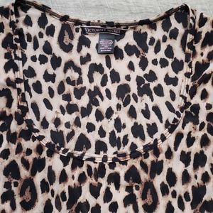 Victoria's Secret Mesh Leopard Cheetah Top